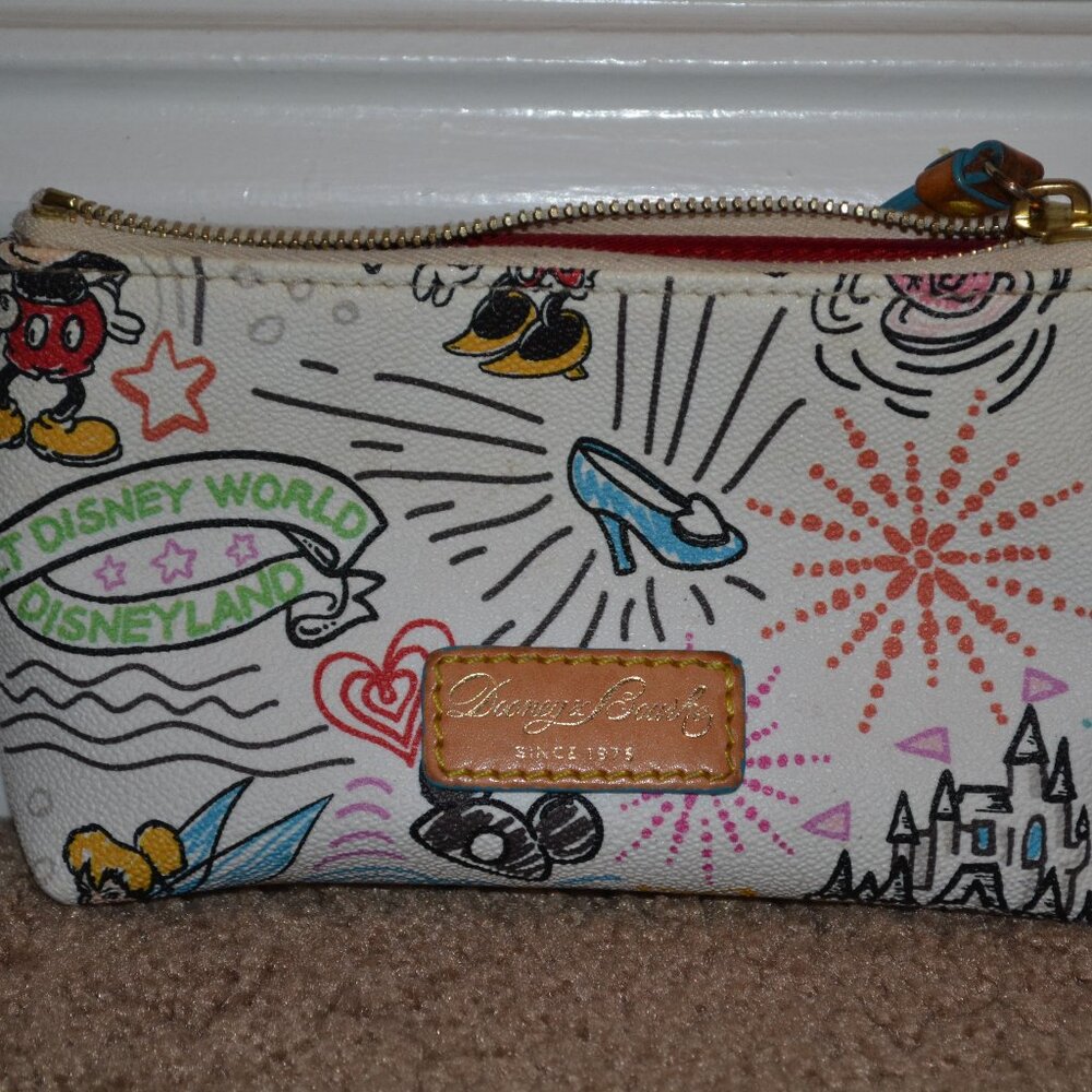 Disney Dooney and Bourke Sketch Cosmetic Bag